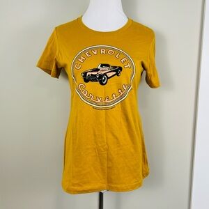 Chevrolet Corvette Mustard Graphic T-Shirt